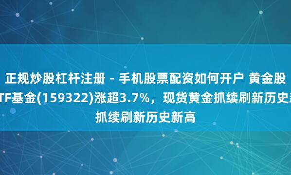 正规炒股杠杆注册 - 手机股票配资如何开户 黄金股票ETF基金(159322)涨超3.7%，现货黄金抓续刷新历史新高